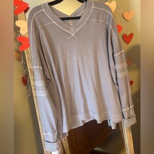 Lavender long sleeve Free People shirt